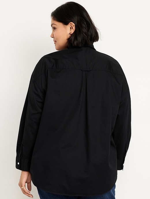 Image number 8 showing, Oversized Button-Down Boyfriend Shirt