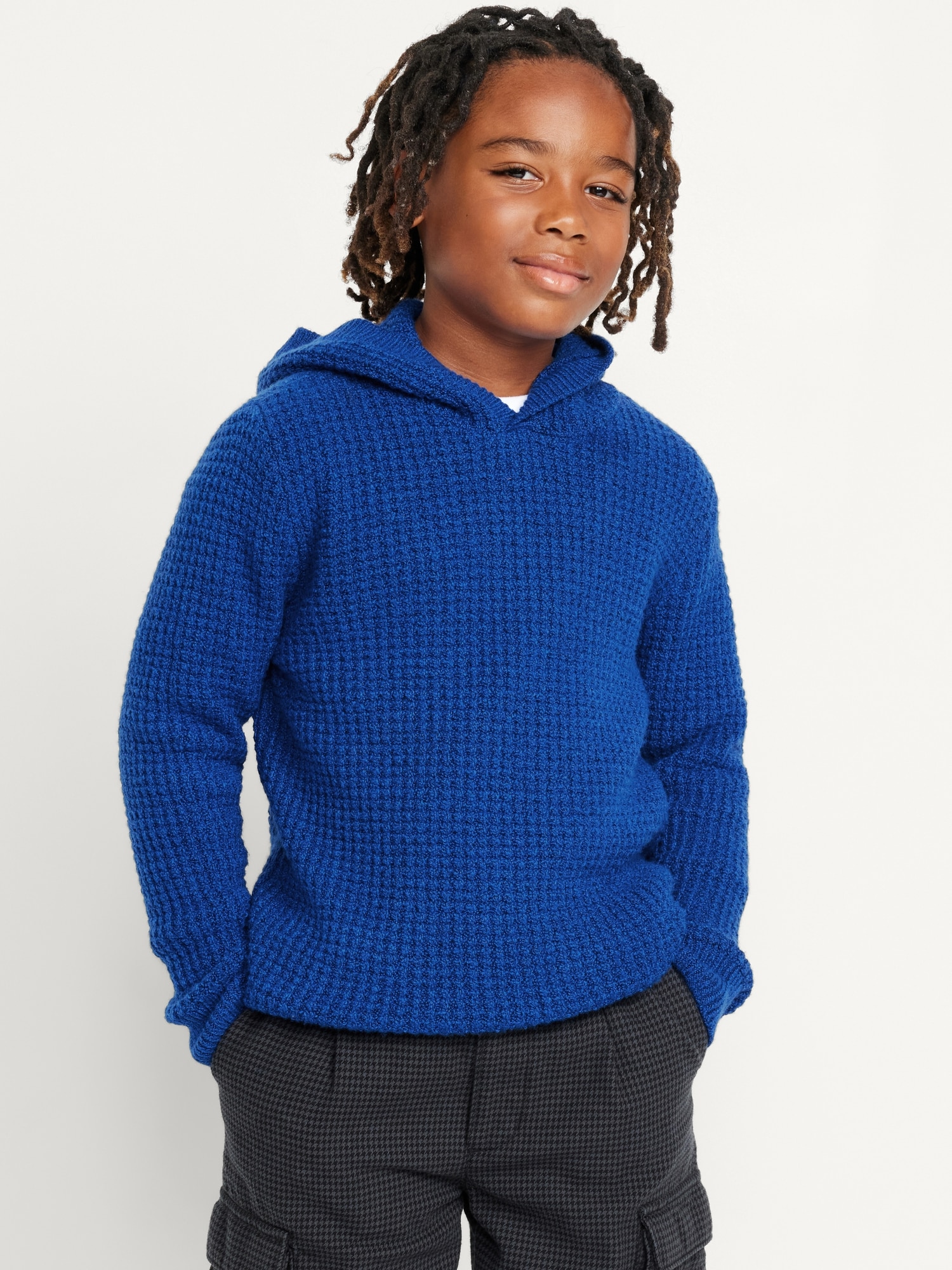 Boys knitted hoodie sale