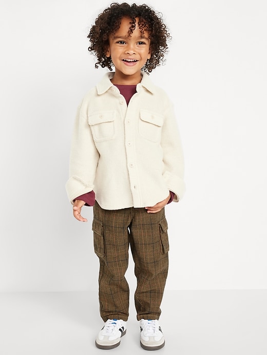 View large product image 1 of 2. Loose Plaid Cargo Pants for Toddler Boys