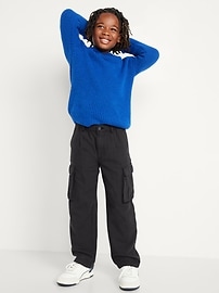 View large product image 3 of 5. Baggy Plaid Cargo Pants for Boys