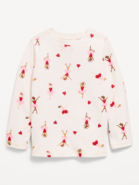Printed Long-Sleeve T-Shirt for Toddler Girls - Ballet Girls