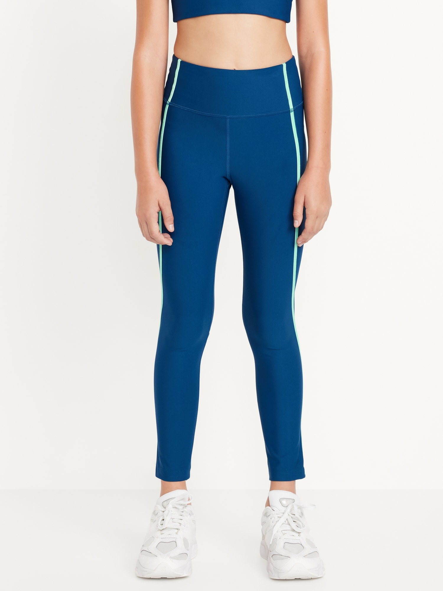 High-Waisted PowerSoft 7/8-Length Performance Leggings for Girls