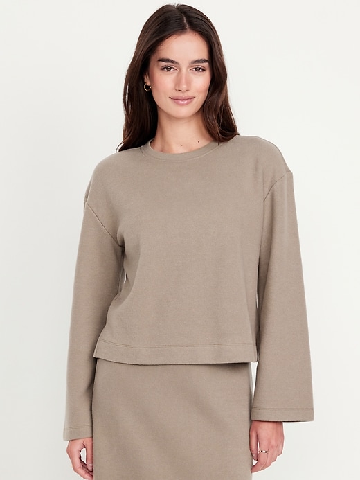 Image number 1 showing, Cozy Drop-Shoulder Sweater