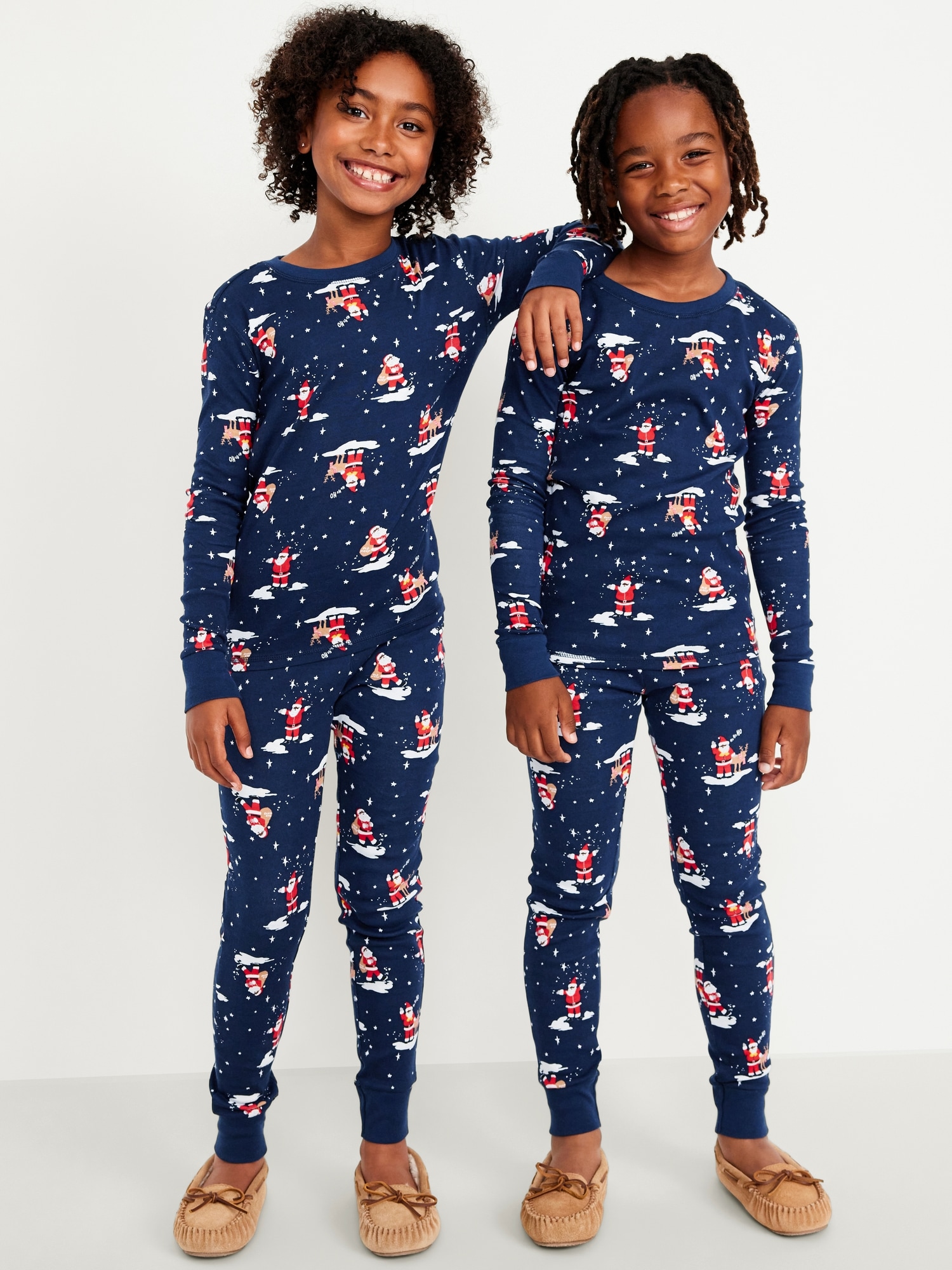 Gender-Neutral Graphic Snug-Fit Pajama Set for Kids