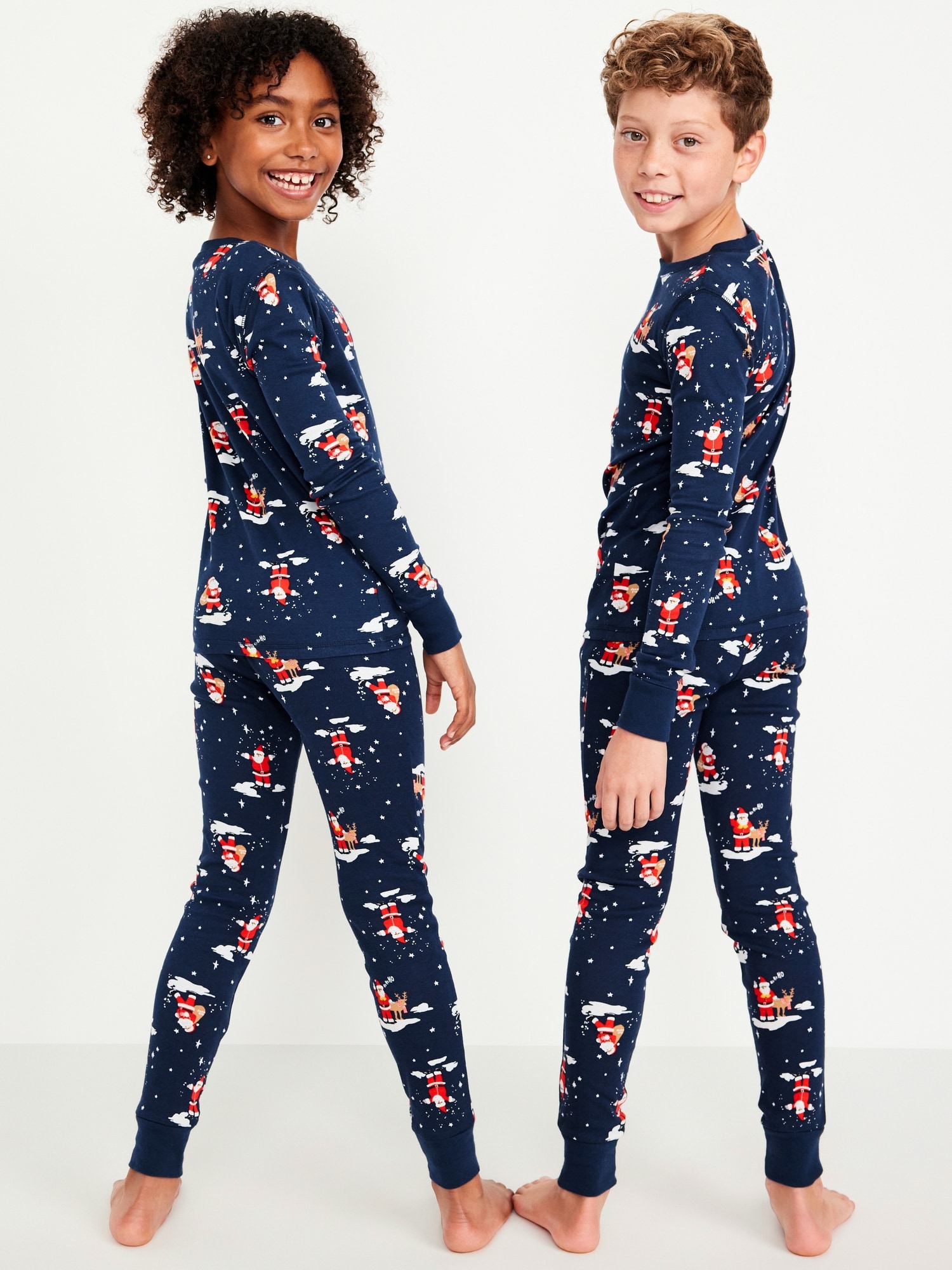 Gender-Neutral Graphic Snug-Fit Pajama Set for Kids