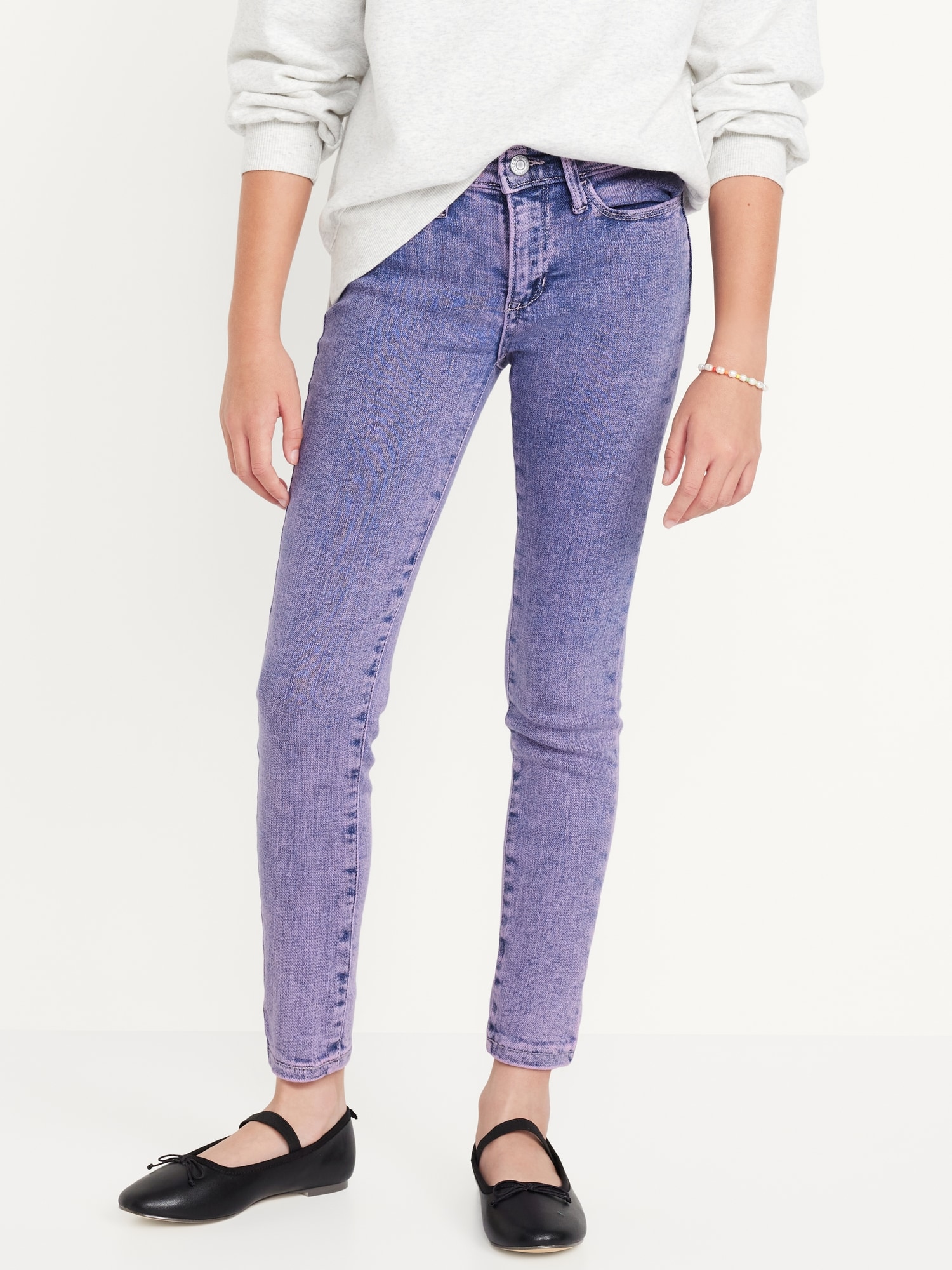 High-Waisted Rockstar 360° Stretch Jeggings for Girls