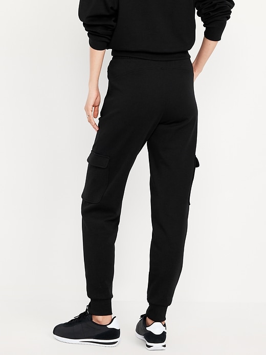 Image number 2 showing, High-Waisted Dynamic Fleece Cargo Joggers