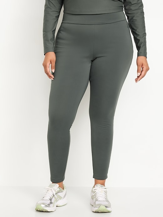 Image number 6 showing, High-Waisted PowerSoft Coze Edition Fleece-Lined Full-Length Leggings