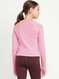 Image number 2 showing, Fitted Seamless Performance Top for Girls