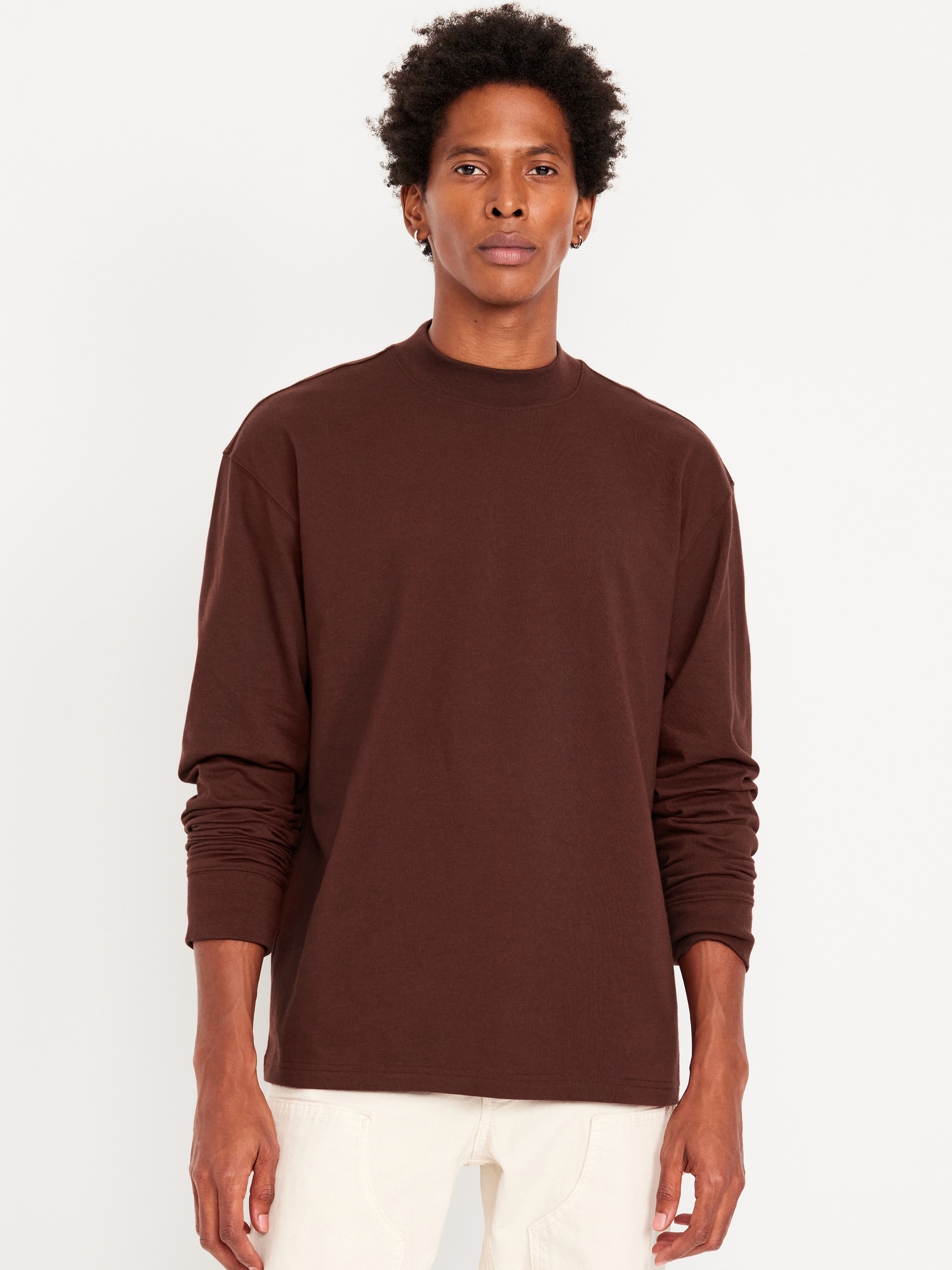 Heavyweight Mock-Neck T-Shirt