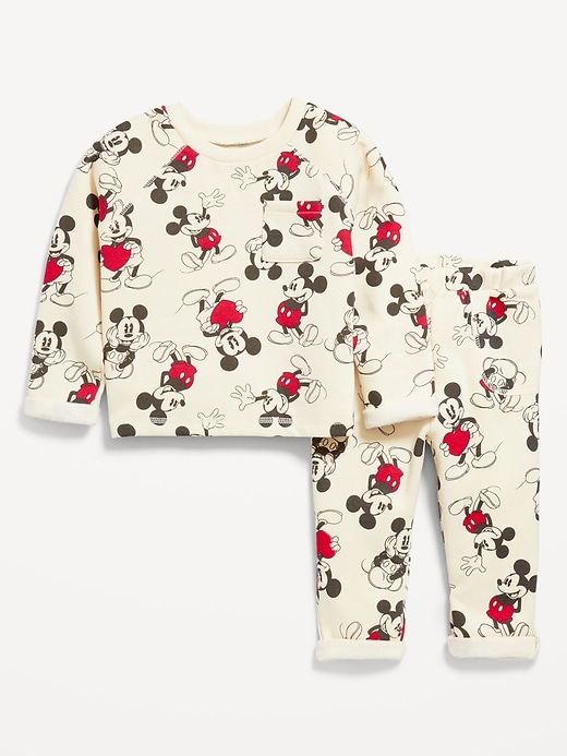 View large product image 2 of 3. Disney© Mickey Mouse Sweatshirt and Sweatpants Set for Baby