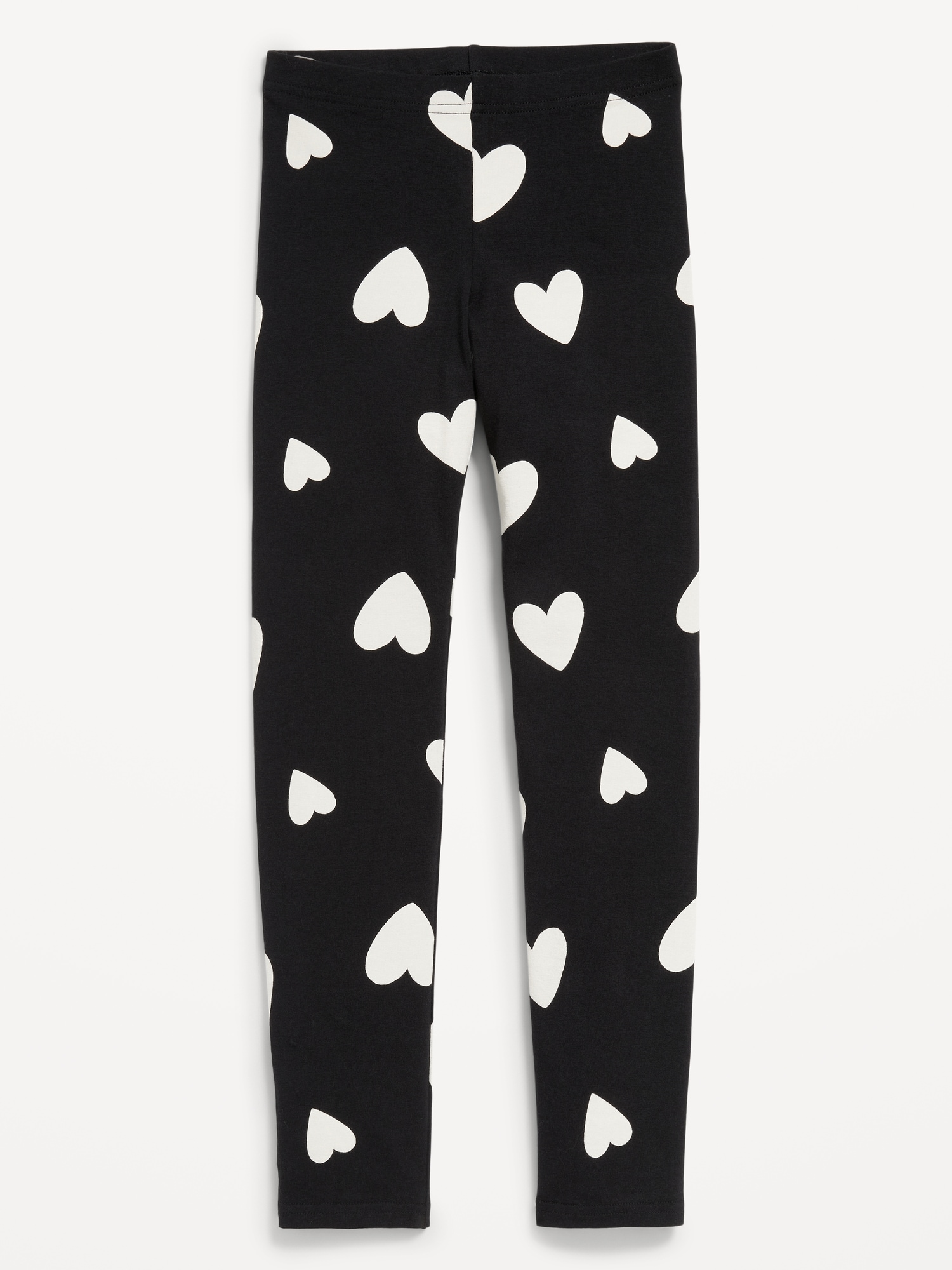 Printed Leggings for Girls - Black