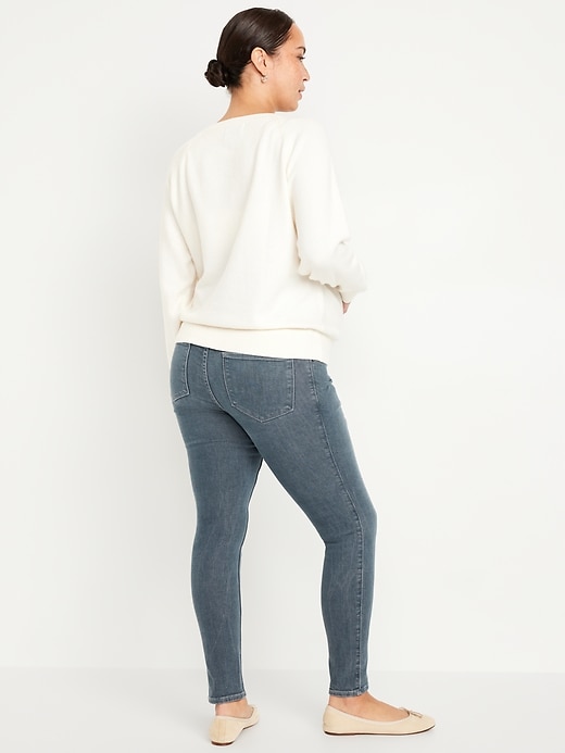 View large product image 2 of 3. Maternity Rollover-Panel Skinny 360° Stretch Jeans