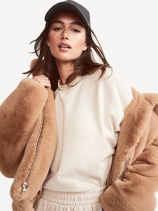 Image number 3 showing, Faux-Fur Zip Jacket