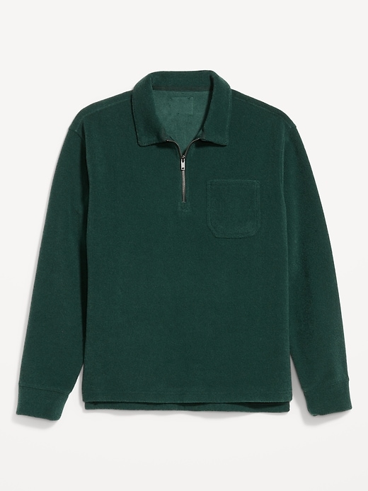 Image number 4 showing, Terry Quarter-Zip Polo