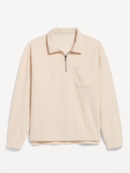 Image number 2 showing, Terry Quarter-Zip Polo