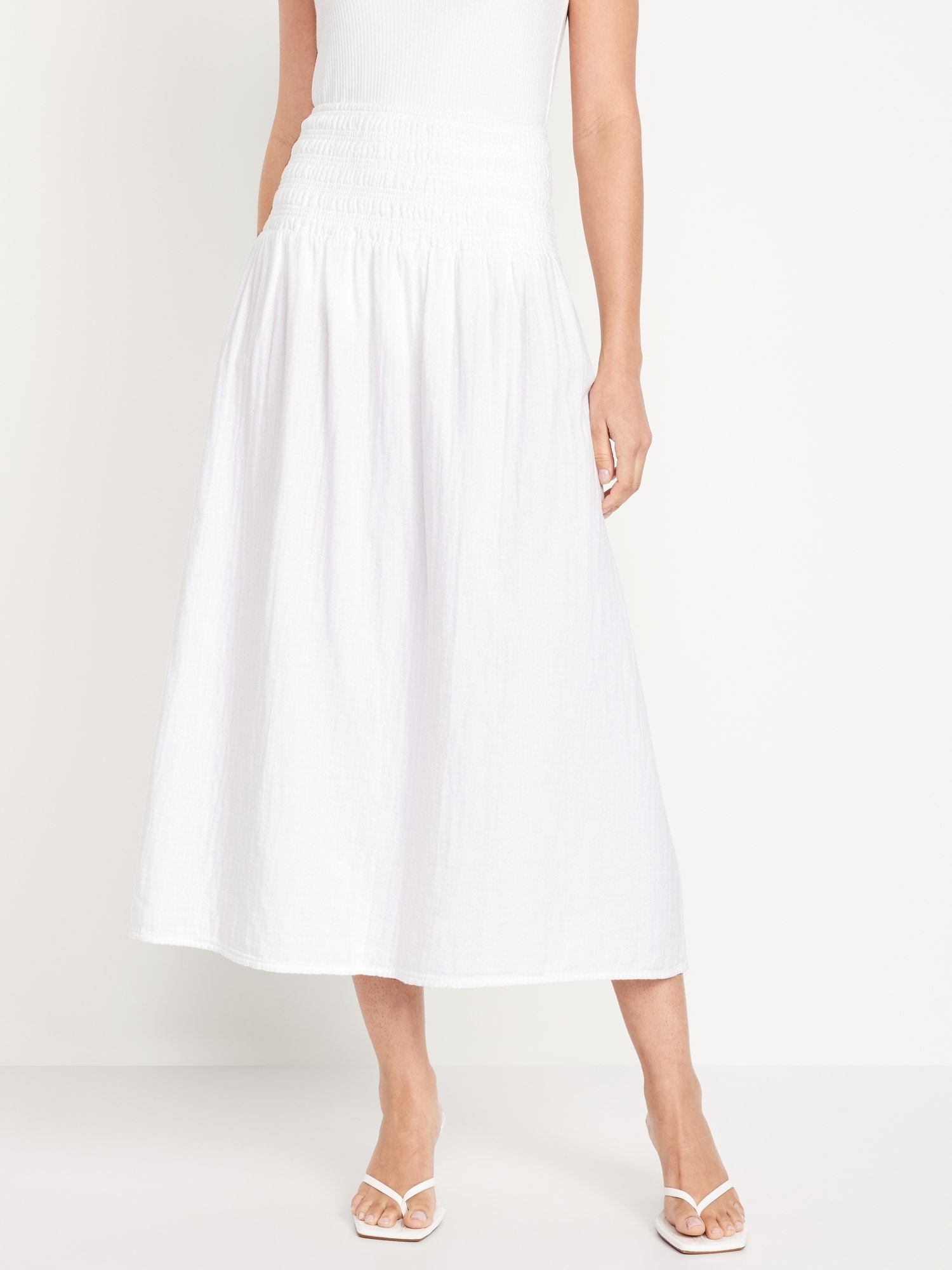 Crinkle Gauze Maxi Skirt Old Navy