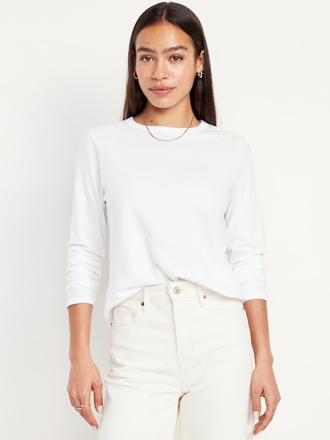 EveryWear Long-Sleeve T-Shirt - Calla Lily White