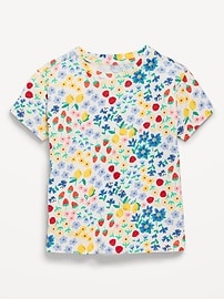 Image number 1 showing, Printed Short-Sleeve T-Shirt for Toddler Girls