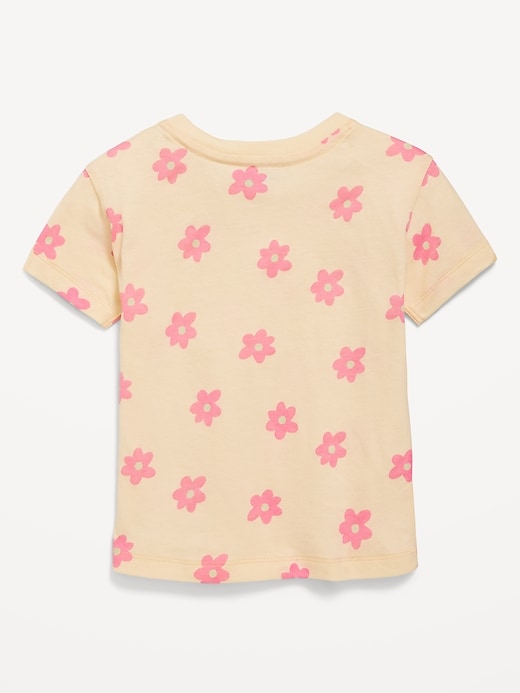 View large product image 2 of 2. Printed Short-Sleeve T-Shirt for Toddler Girls