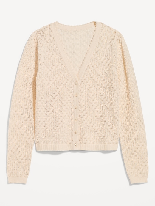 Image number 4 showing, SoSoft Lite Pointelle Cardigan