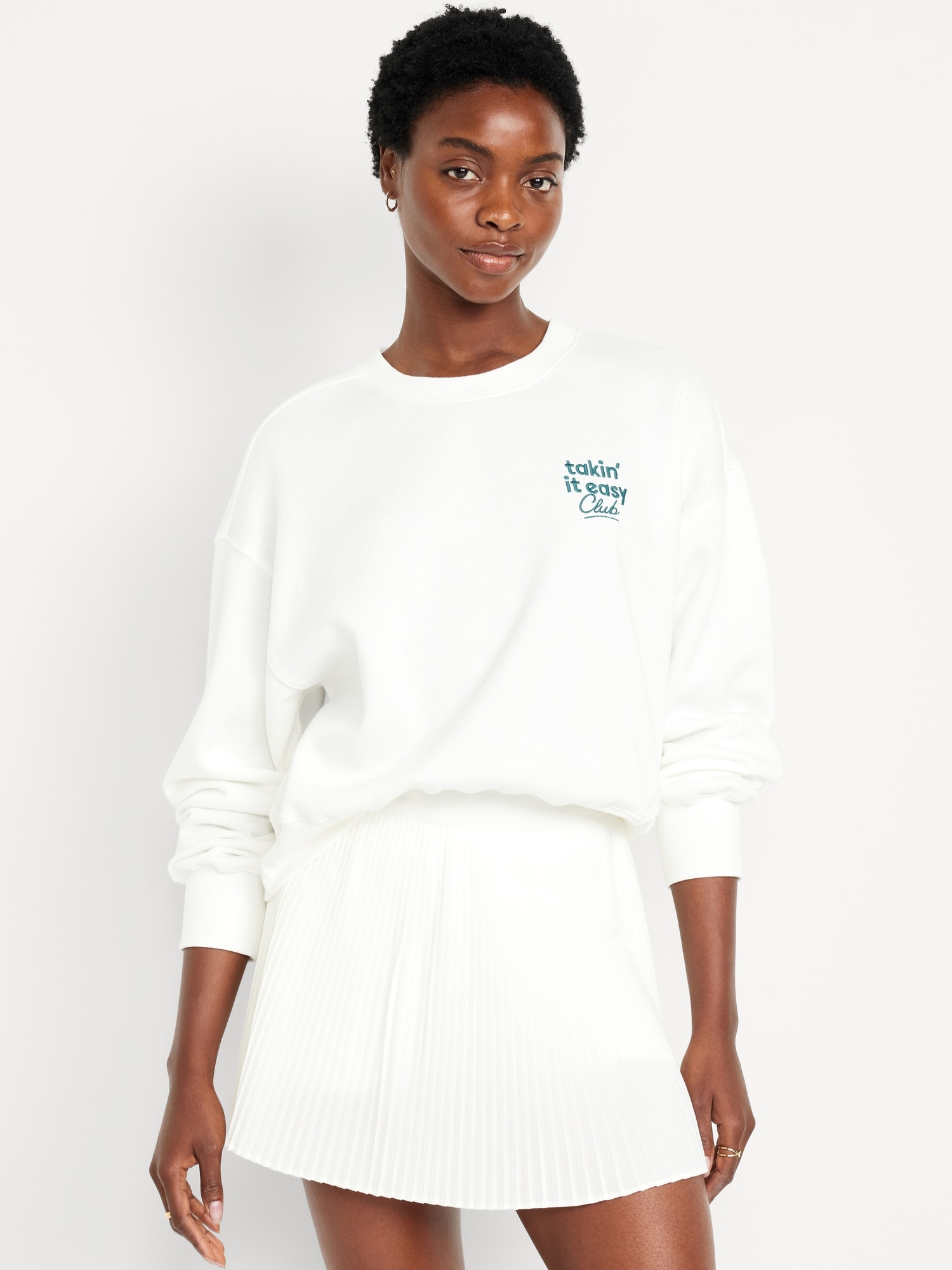 SoComfy Crop Graphic Sweatshirt