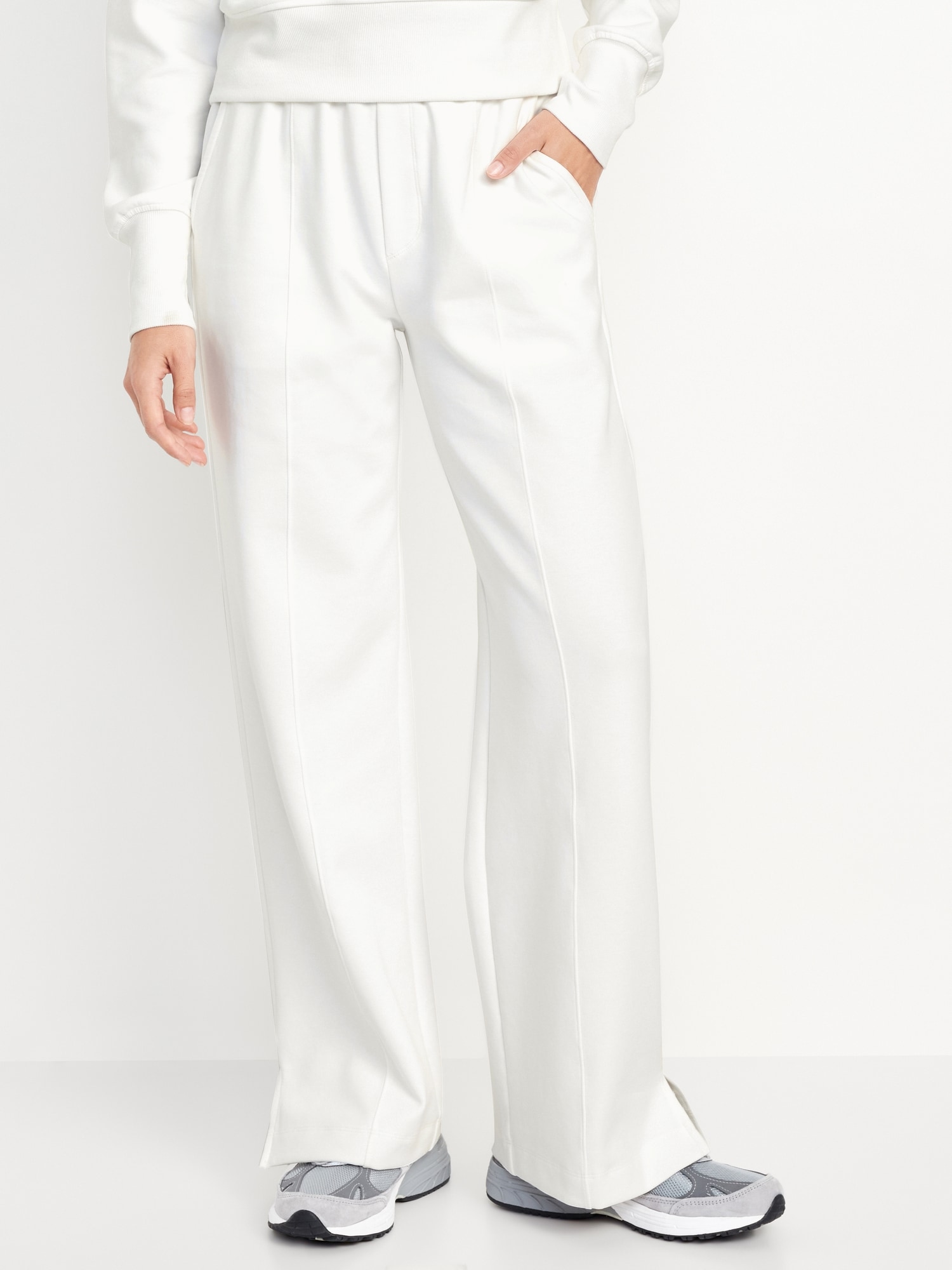 High-Waisted Dynamic Fleece Trouser Pants