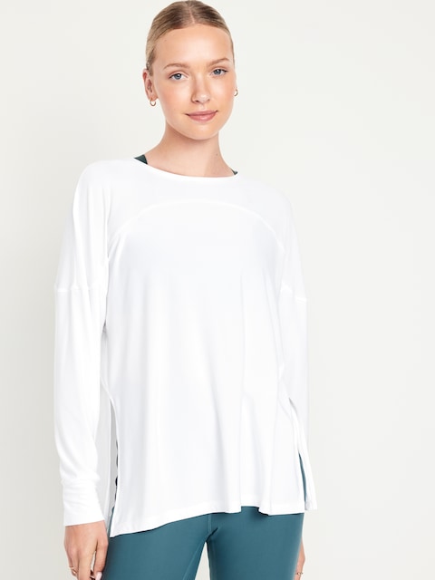 CloudMotion Tunic - White Lilies