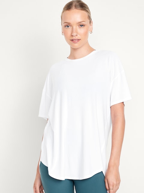 CloudMotion Tunic - White Lilies