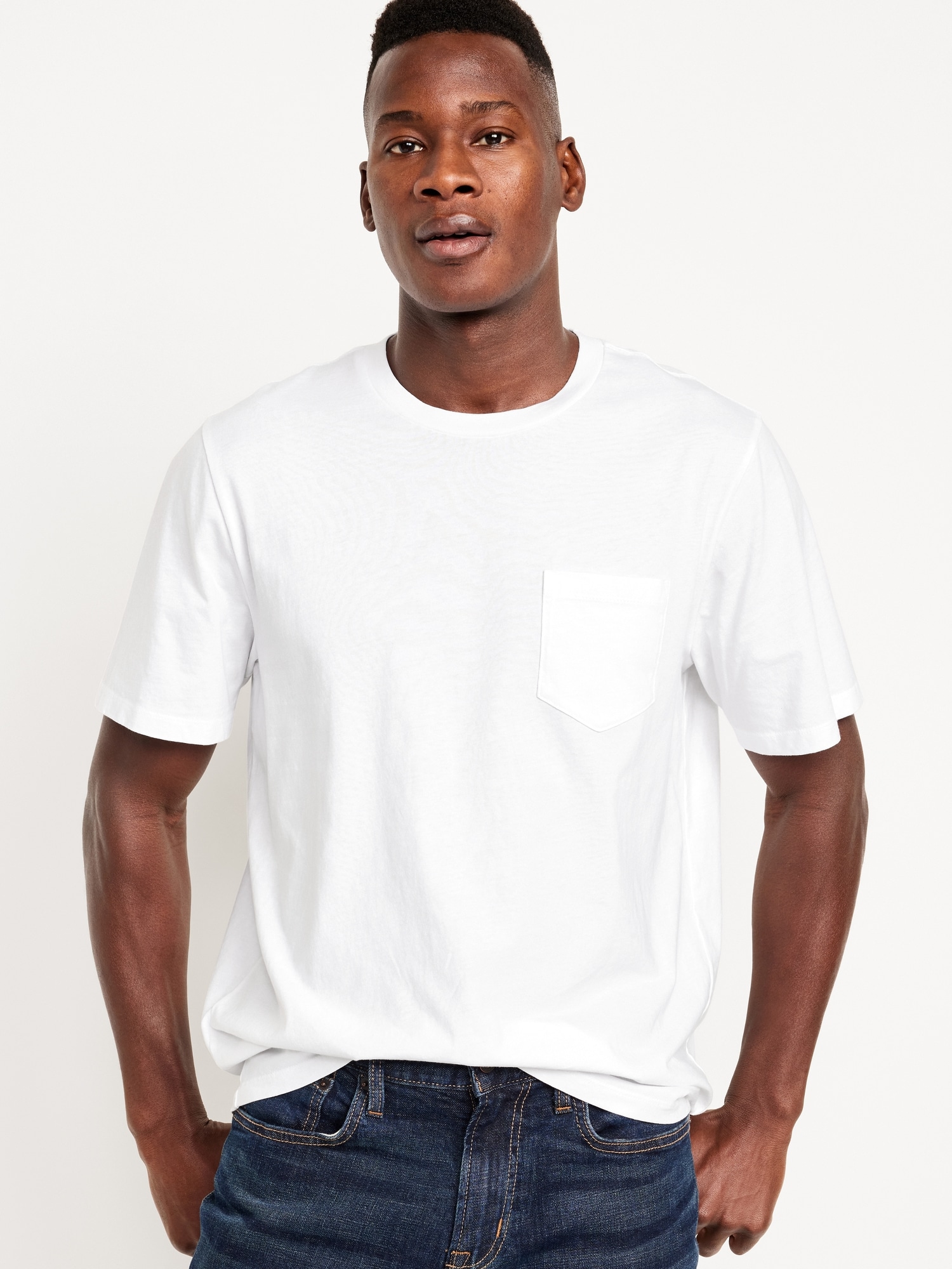 Crew-Neck Pocket T-Shirt