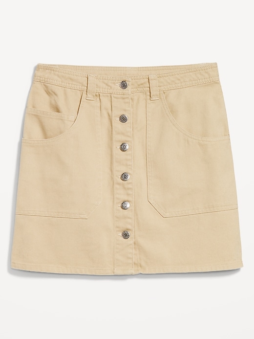 Image number 4 showing, Mid-Rise Utility Mini Skirt