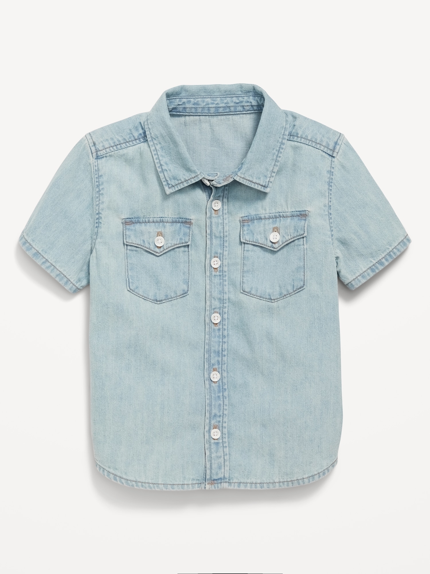 Short-Sleeve Pocket Shirt for Toddler Boys