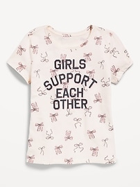 Image number 1 showing, Short-Sleeve Graphic T-Shirt for Girls