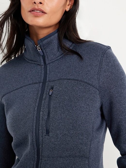 Image number 7 showing, Fleece-Knit Zip Jacket