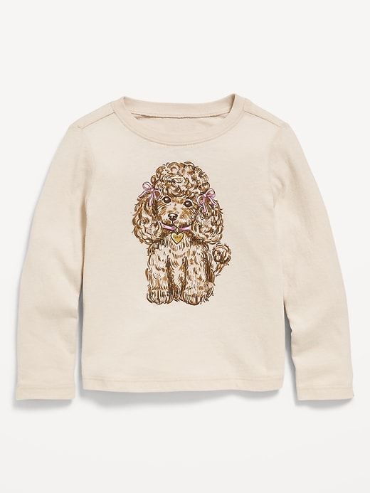 View large product image 1 of 1. Long-Sleeve Graphic T-Shirt for Toddler Girls