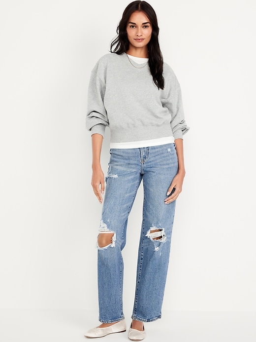 Image number 1 showing, High-Waisted OG Loose Ripped Jeans