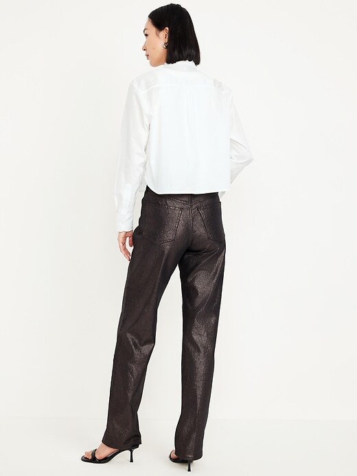 Image number 3 showing, High-Waisted Shine OG Loose Jeans