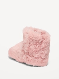 View large product image 3 of 4. Unisex Faux-Fur Booties for Baby