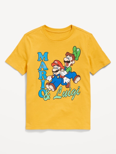Super Mario™ Gender-Neutral Graphic T-Shirt for Kids - Golden Yellow