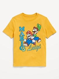 Image number 1 showing, Super Mario™ Gender-Neutral Graphic T-Shirt for Kids