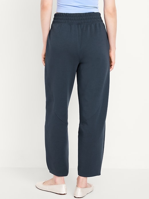 Image number 8 showing, High-Waisted Dynamic Fleece Barrel-Leg Pants