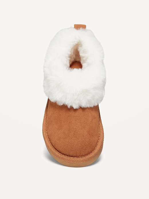 View large product image 2 of 4. Faux-Suede Faux-Fur Lined Mini Boots for Toddler Girls