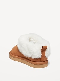 View large product image 3 of 4. Faux-Suede Faux-Fur Lined Mini Boots for Toddler Girls