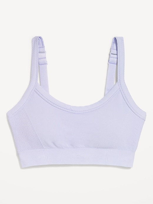 Image number 2 showing, Light Support Seamless Ribbed Sports Bra