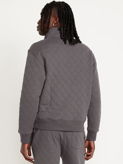 Image number 6 showing, Quarter-Snap Quilted Fleece Sweatshirt