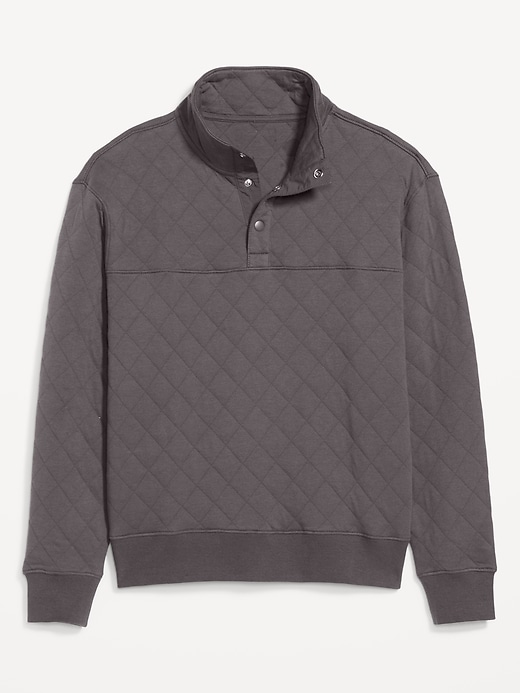 Image number 8 showing, Quarter-Snap Quilted Fleece Sweatshirt