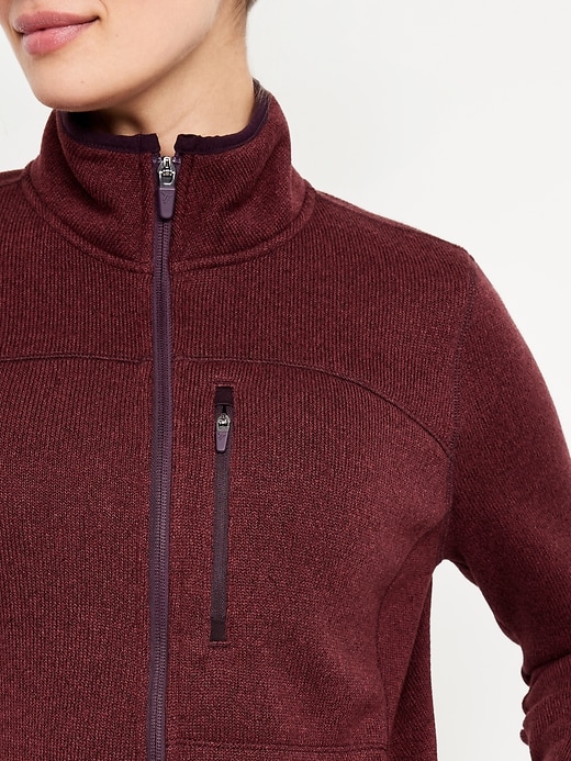 Image number 7 showing, Sweater Fleece Zip Jacket