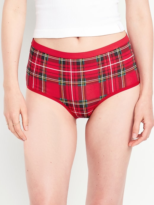 View large product image 1 of 8. High-Waisted Everyday Brief Cotton Underwear