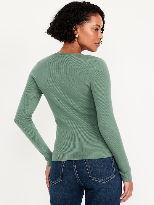 Image number 2 showing, Long-Sleeve Ribbed Sweater