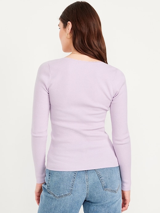 Image number 2 showing, Long-Sleeve Ribbed Sweater